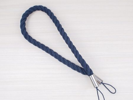 Rope Tie back 31 po (81 cm) Navy For Sale