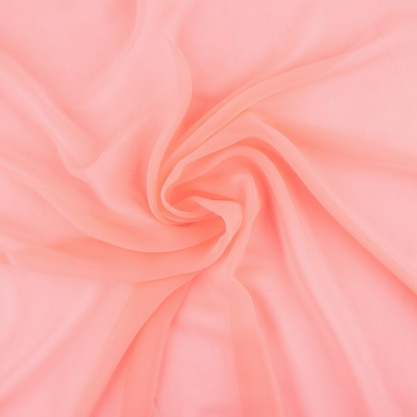 Chiffon - VICTORIA - Solid - Dark peach For Sale