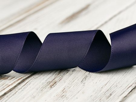 38mm Grosgrain Ribbon - Navy Hot on Sale