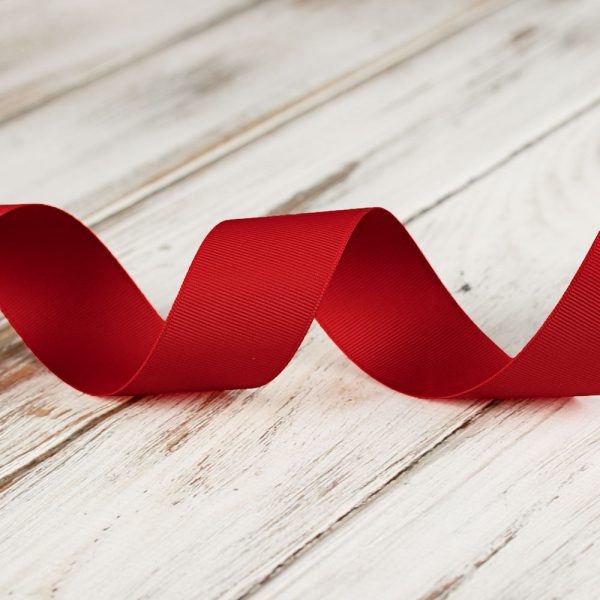 38mm Grosgrain Ribbon - Red on Sale