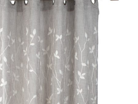 Grommet curtain panel - Sara - Grey - 54 x 95   Online Hot Sale