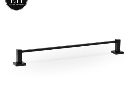 Amy - Square Towel Holder - Matte Black For Sale