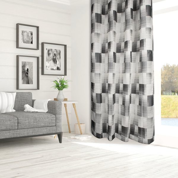 Grommet Curtain Panel - Jaxson - Grey - 54 x 84   Discount