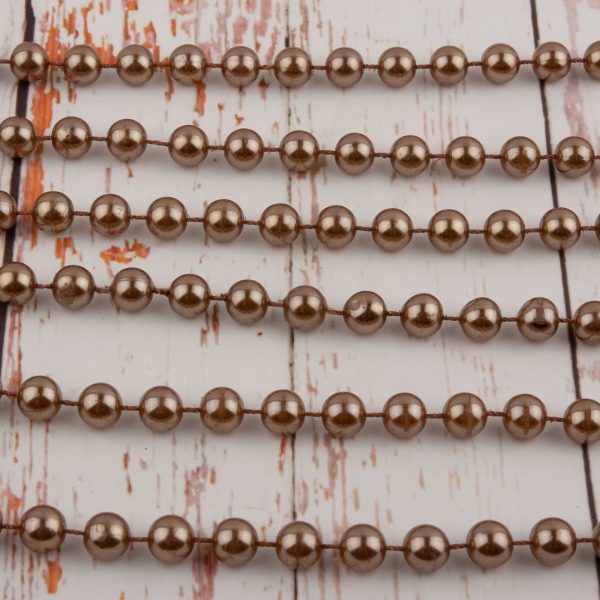 10mm Plastic Beads - Brown Cheap