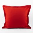 Decorative cushion cover - Cotton canvas Lyon - Red - 18 x 18   Discount