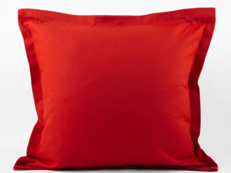 Decorative cushion cover - Cotton canvas Lyon - Red - 18 x 18   Discount