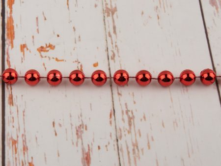 10mm Plastic Beads - Red Supply