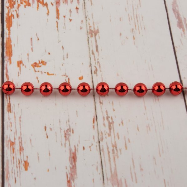 10mm Plastic Beads - Red Supply