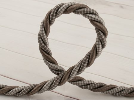 Twisted cord ⅜ po (1 cm) Grey Hot on Sale