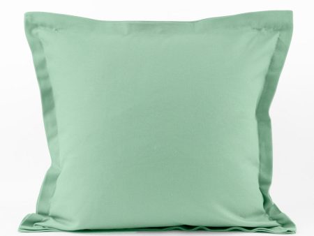 Decorative cushion cover - Cotton canvas Lyon - Aqua - 18 x 18   For Discount