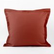 Decorative cushion cover - Cotton canvas Lyon - Rust - 18 x 18   Fashion