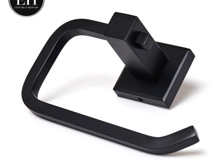 Annabel - Round Toilet Paper Holder - Matte Black Fashion