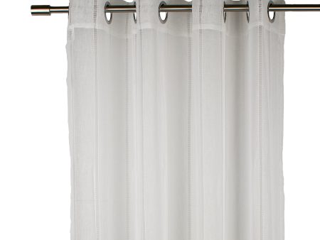 Grommet curtain panel - Nissa - White For Sale