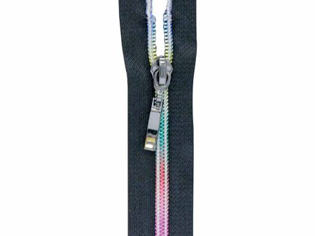 VIZZY Rainbow Fashion Closed End Zipper 55cm (22 ) - Black - 1774 Supply