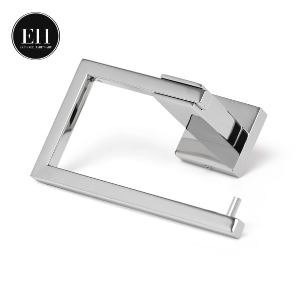 Aurora Square Toilet Paper Holder - Polished Chrome Online Hot Sale