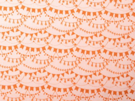 CAMELOT Quilting cotton - Boho Galaxy collection - Flags - Peach For Sale